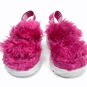 UGG Fuzzy Pink Slippers